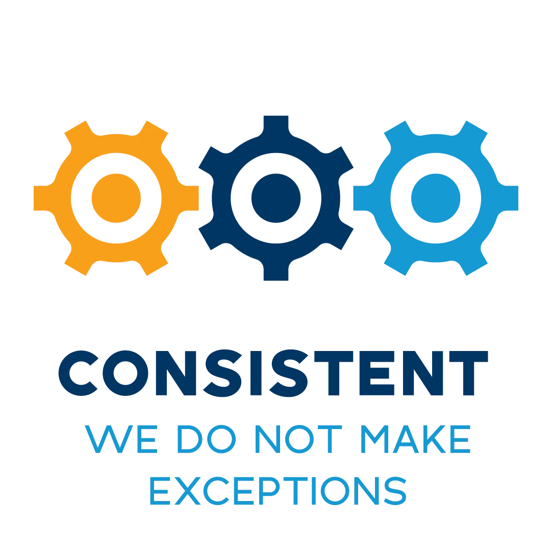 Core Value: Consistent. We do not make exceptions