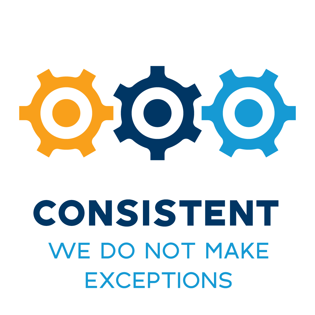 Core Value: Consistent. We do not make exceptions
