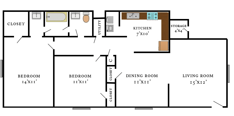 Wheeler Lower Level Floorplan